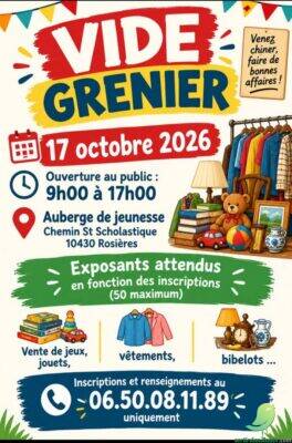 Vide grenier: Rosières - 0